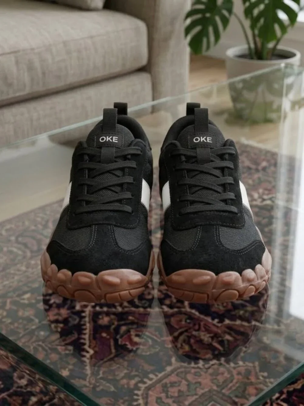 Black Barefoot Minimalist Trail Hiking Shoes